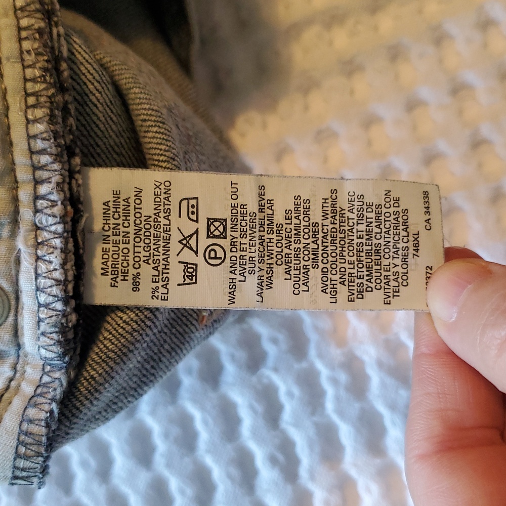 Embroidered Button Fly Jeans - Picture 13 of 14
